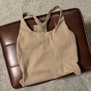 ALO Yoga Tan Racerback Bodysuit